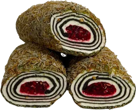 Sour Pomegranate Kadayif Roll