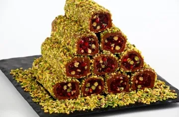 Aleppo-Style Pomegranate Pistachio Roll