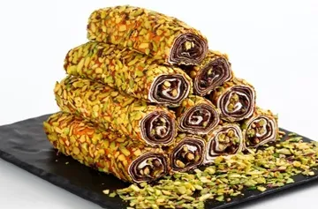 Chocolate Roll in Slivered Pistachio
