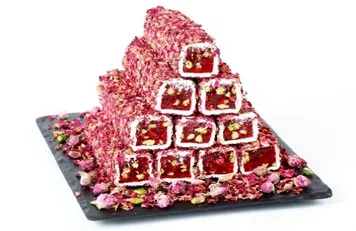 Rose Petal Pomegranate Roll