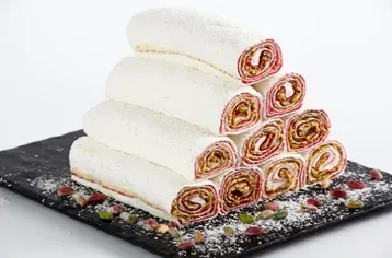 Coconut Roll with Slivered Nuts