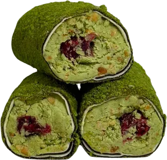 Sour Pomegranate Roll, Green Coating