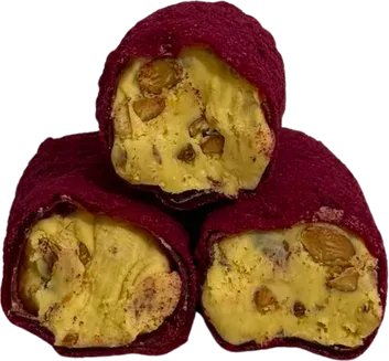 Lemon Almond Roll, Red Coating